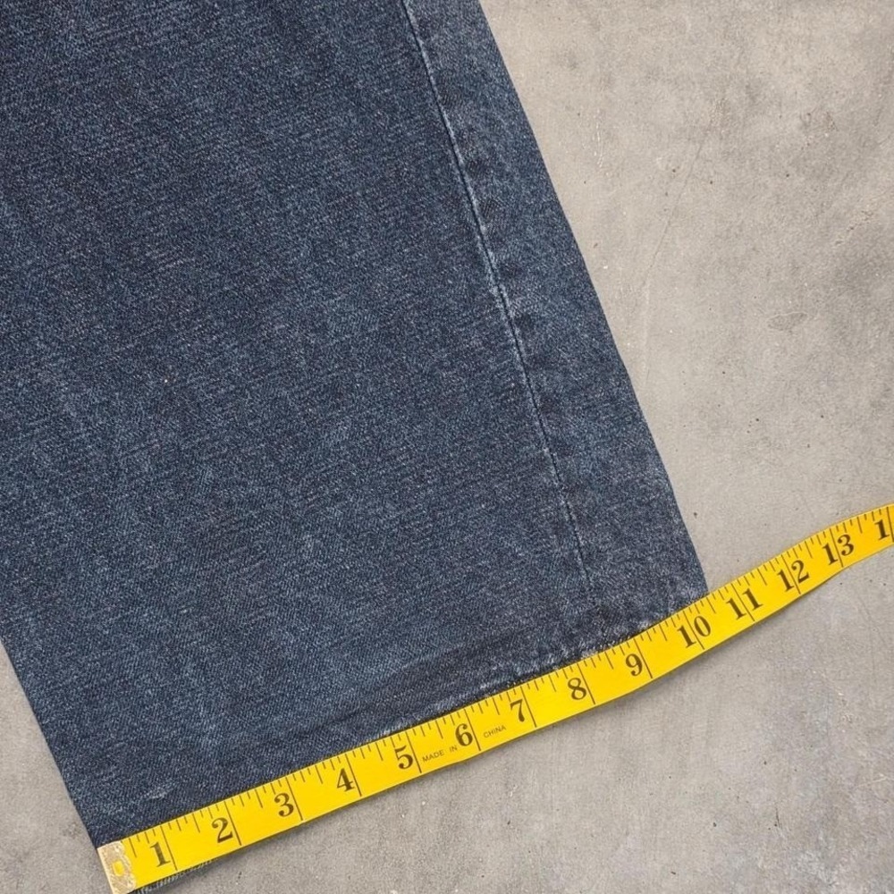 Vintage 90s 00s Alademiks Japanese Sashiko Dark wash denim jeans with stitching - Picture 5 of 5